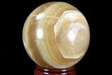 Polished, Brown Calcite Sphere - Madagascar #81901-1